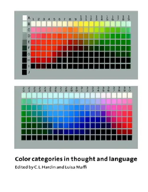 Color Categories in Thought and Language by C. L. Hardin, Luisa Maffi, Hardin C. L.