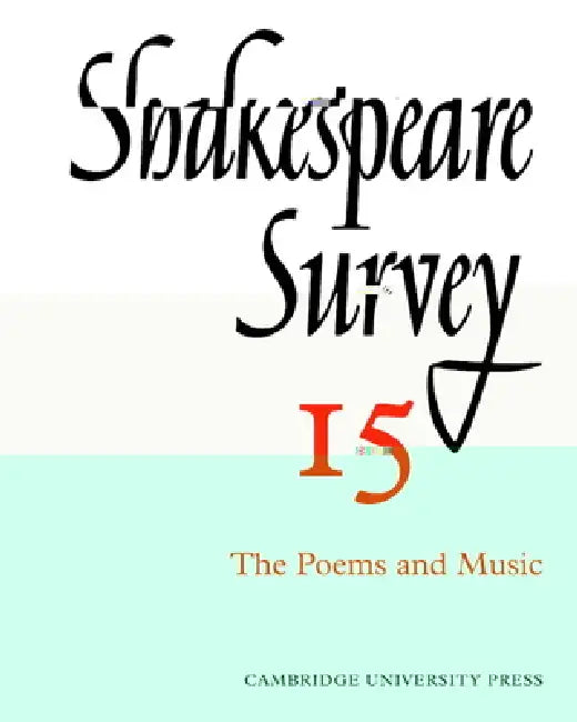 Shakespeare Survey by Allardyce Nicoll, Jonathan Bate, Michael Dobson