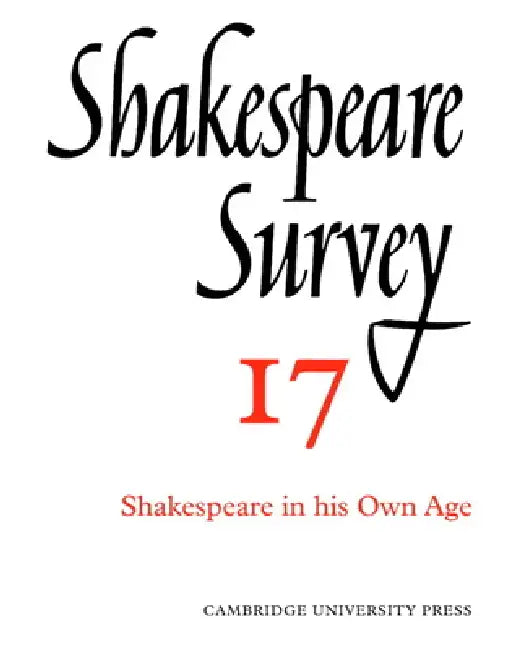 Shakespeare Survey by Allardyce Nicoll, Jonathan Bate, Michael Dobson