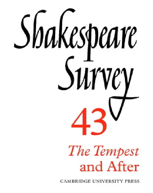 Shakespeare Survey by Stanley W. Wells, Jonathan Bate, Michael Dobson
