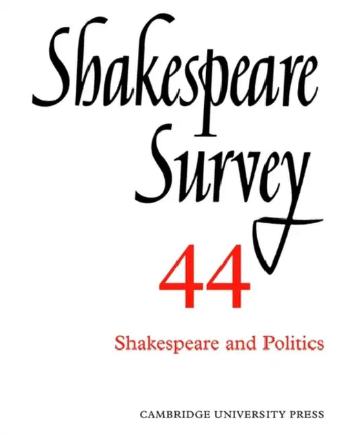 Shakespeare Survey by Stanley W. Wells, Jonathan Bate, Michael Dobson