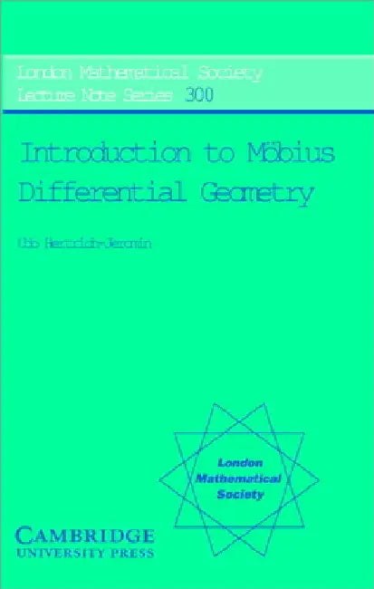 Introduction to Mobius Differential Geometry by Udo Hertrich-Jeromin