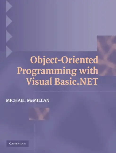 Object Oriented Prog Visual Basic by Michael McMillan