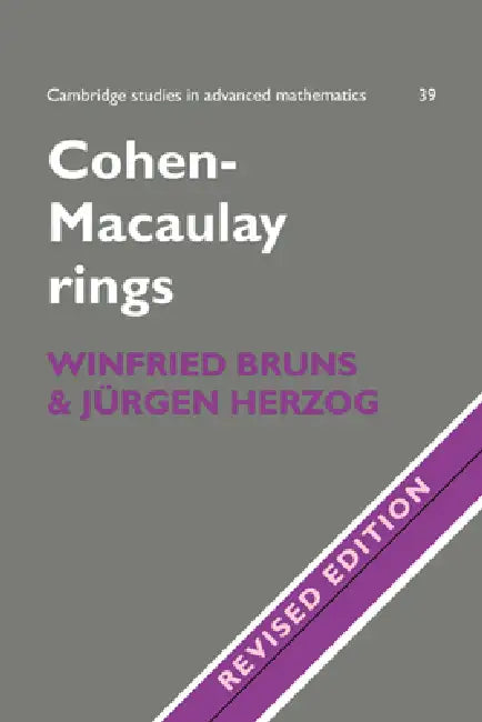 Cohen-Macaulay Rings: Revised Edition by Winfried Bruns, Bruns, Jurgen