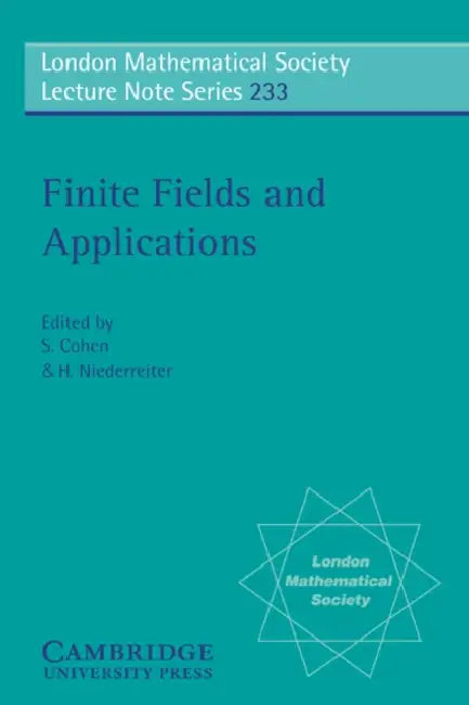 Finite Fields and Applications: Proceedings of the Third International Conference, Glasgow, July 1995 by Stephen D. Cohen, Harald Niederreiter, S. Cohen