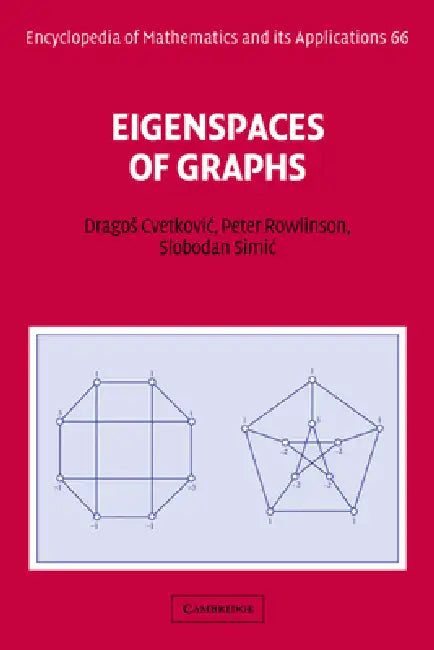 Eigenspaces of Graphs by Dragos Cvetkovic, D. Cvetkovic, P. Rowlinson