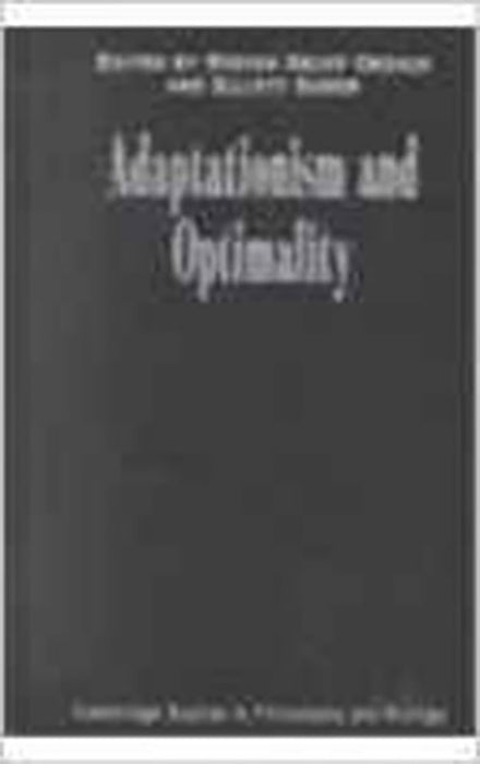 Adaptationism And Optimality