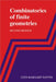 Combinatorics of Finite Geometries by Lynn Margaret Batten