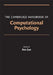 Camb Hdbk Computational Psychology by Ron Sun