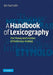A Handbook of Lexicography by Bo Svensén