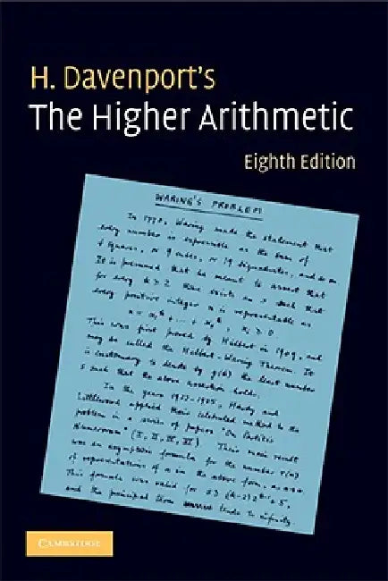 The Higher Arithmetic by H. Davenport