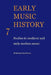 Early Music History: Studies in Medieval and Early Modern Music by Iain Fenlon
