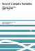 Several Complex Variables by Michael Schneider, Yum-Tong Siu