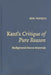 Kant's Critique of Pure Reason by Eric Watkins