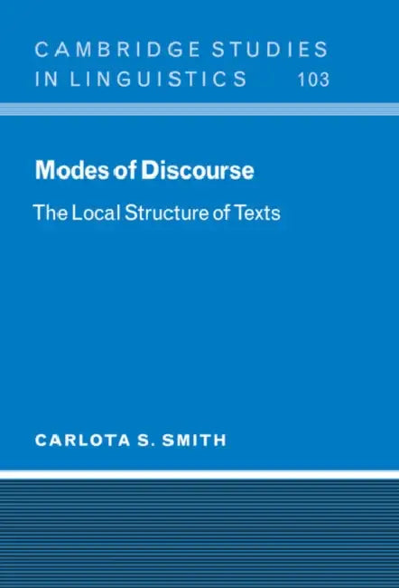 Modes of Discourse by Carlota S. Smith
