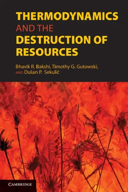 Thermodynamics and the Destruction of Resources by Bhavik R. Bakshi, Timothy G. Gutowski, Dusan P. Sekulic