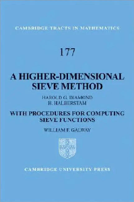 A Higher-Dimensional Sieve Method by Harold G. Diamond