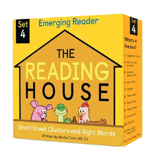The Reading House Set 4: Short Vowel Clusters and Sight Words by The Reading House