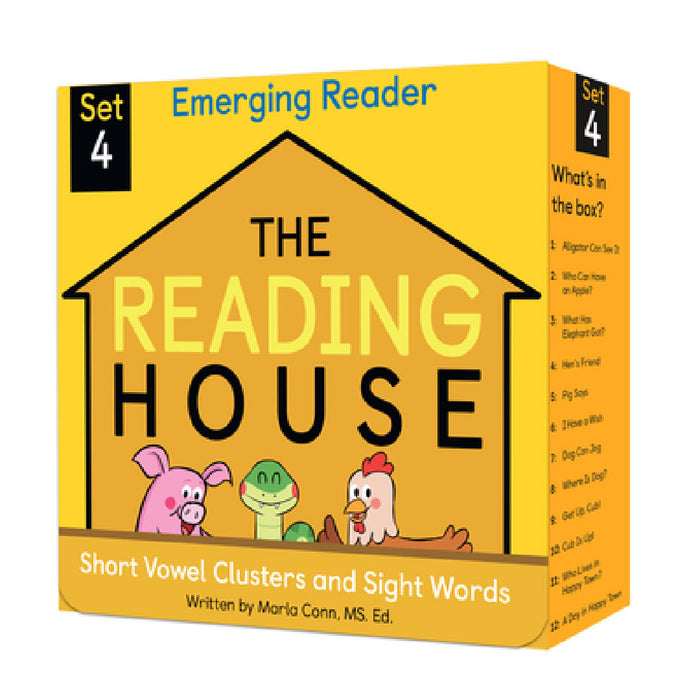 The Reading House Set 4: Short Vowel Clusters and Sight Words by The Reading House, Marla Conn