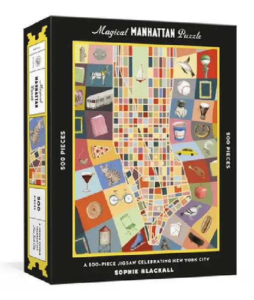 Magical Manhattan Puzzle: A 500-Piece Jigsaw Celebrating New York City: Jigsaw Puzzles for Adults and Kids by Sophie Blackall