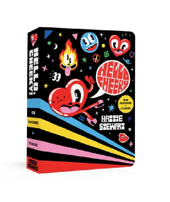 Hello, Cheeky!: 50 Postcards with Stickers by Hattie Stewart