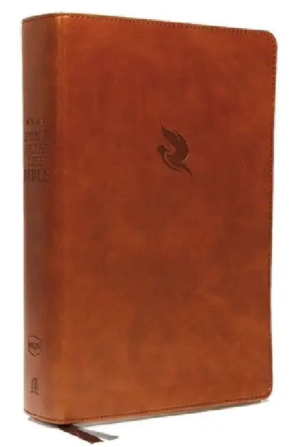 New American Standard Bible Study Genuine Morocco Black Index Gold Box Overlap by Jack W. Hayford