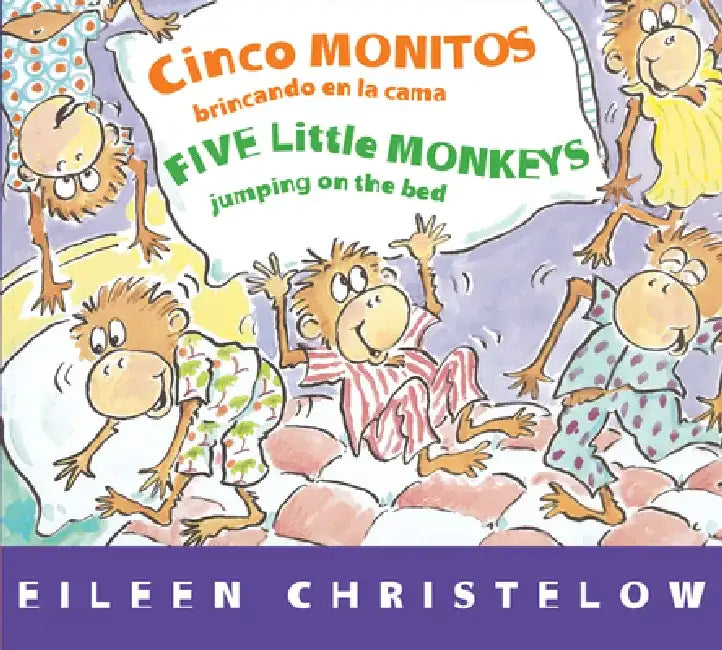 Cinco Monitos Brincando En La Cama/Five Little Monkeys Jumping on the Bed by Victoria Ortiz