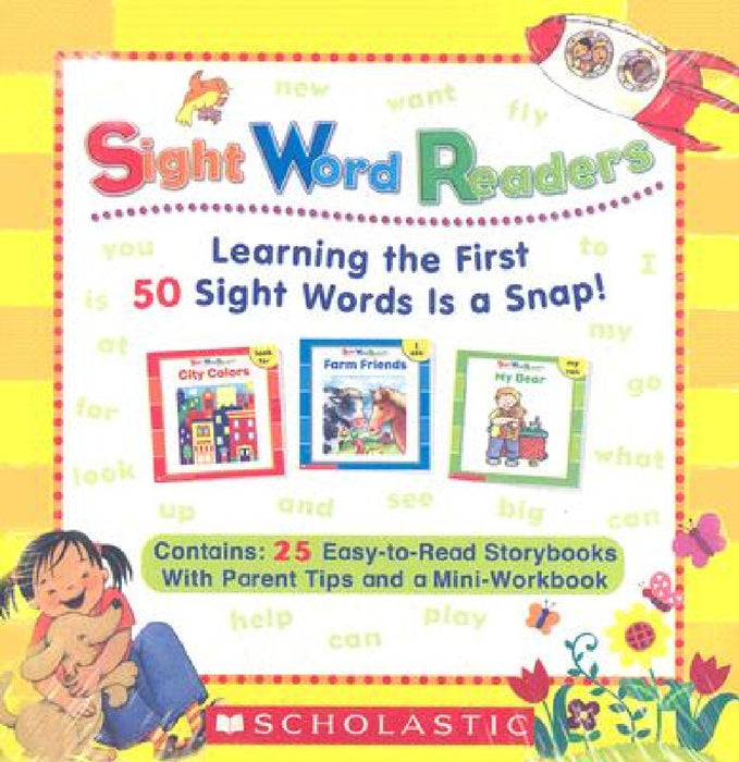 Sight Word Readers Boxed Set: Learning the First 50 Sight Words Is a Snap! [With Mini-Workbook]