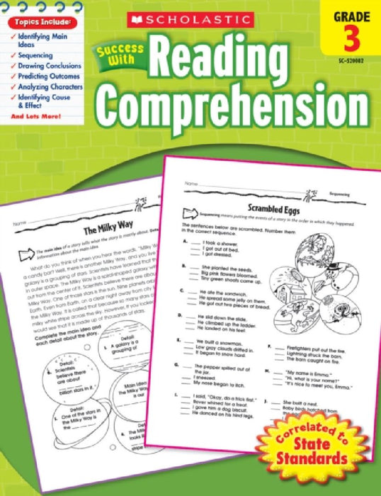 Success W Reading Comprehension  by Robin Wolfe