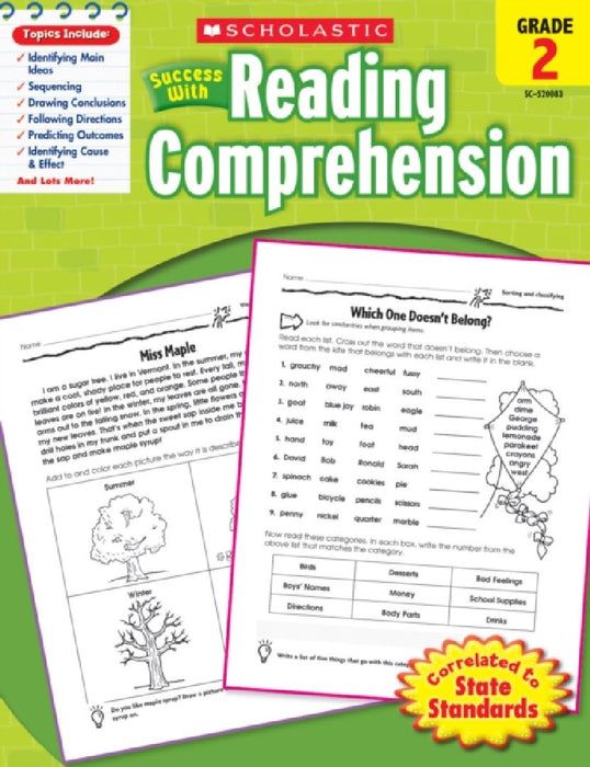 Success W Reading Comprehension  by Robin Wolfe