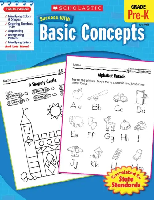 Scholastic Success With Basic Concepts Gr-Pre-K by Danette Randolph