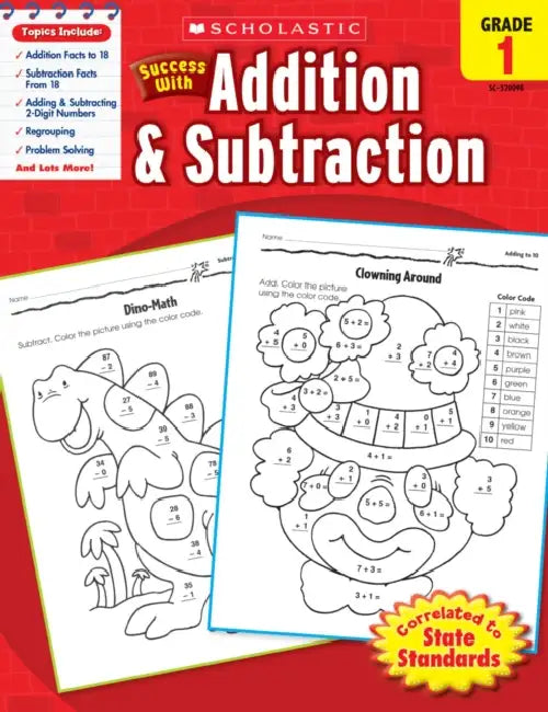 Scholastic Success With Addition & Subtraction Gr-1 by Inc. Scholastic