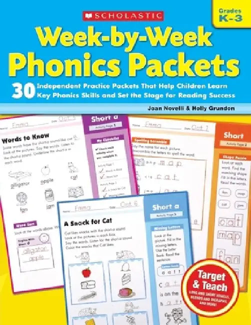 Week-By-Week Phonics Packets: Grades K-3 by Joan Novelli