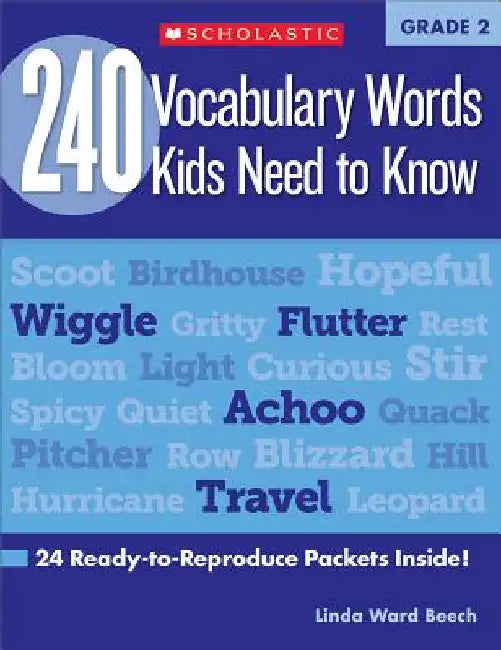 240 Vocabulary Words Kids Need to Know: Grade 2: 24 Ready-To-Reproduce Packets Inside! by Mela Ottaiano