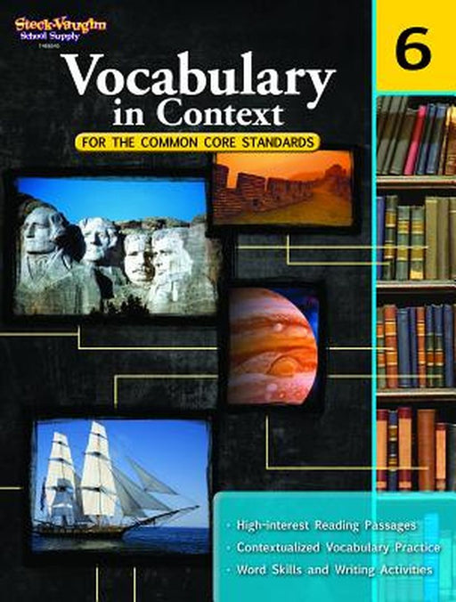 School Supply Vocabulary In Context Work by Steck-Vaughn