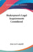 Shakespeare's Legal Acquirements Considered by John Lord Campbell