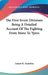 The First Seven Divisions Being A Detailed Account Of The Fighting From Mons To Ypres by Ernest W. Hamilton