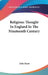 Religious Thought In England In The Nineteenth Century by John Hunt