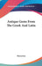Antique Gems From The Greek And Latin by Theocritus