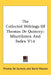 The Collected Writings Of Thomas De Quincey: Miscellanea And Index V14 by Thomas de Quincey, David Masson
