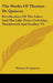 The Works of Thomas de Quincey: Recollections of the Lakes and the Lake Poets; Coleridge, Wordsworth and Southey V2 by Thomas de Quincey