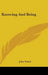 Knowing And Being by John Veitch