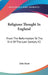 Religious Thought In England: From The Reformation To The End Of The Last Century V2 by John Hunt