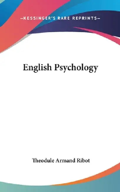 English Psychology by Theodule Armand Ribot