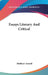Essays Literary And Critical by Matthew Arnold