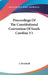 Proceedings Of The Constitutional Convention Of South Carolina V1 by J. Woodruff