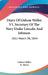 Diary Of Gideon Welles V1, Secretary Of The Navy Under Lincoln And Johnson: 1861-March 30, 1864 by Gideon Welles, Jr. Morse John T.