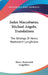 Judas Maccabaeus, Michael Angelo, Translations: The Writings Of Henry Wadsworth Longfellow by Henry Wadsworth Longfellow