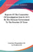Reports Of The Committee Of Investigation Sent In 1873 By The Mexican Government To The Frontier Of Texas by Comision Pesquisidora de la Frontera del