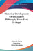 Historical Development Of Speculative Philosophy From Kant To Hegel by Heinrich Moritz Chalybaus, Alfred Edersheim